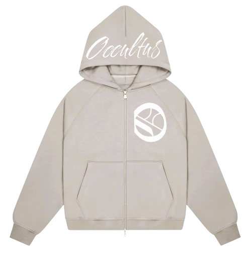 BONE ZIP-UP HOODIE