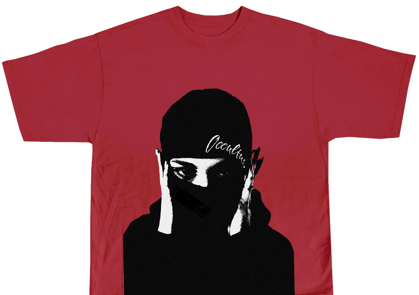 FIRE RED MASKED NOT MUTED TEE