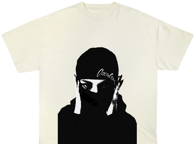 CREAM MASKED NOT MUTED TEE