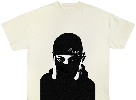 CREAM MASKED NOT MUTED TEE