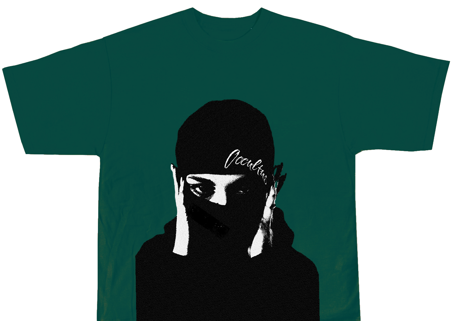 PINE GREEN MASKED NOT MUTED TEE