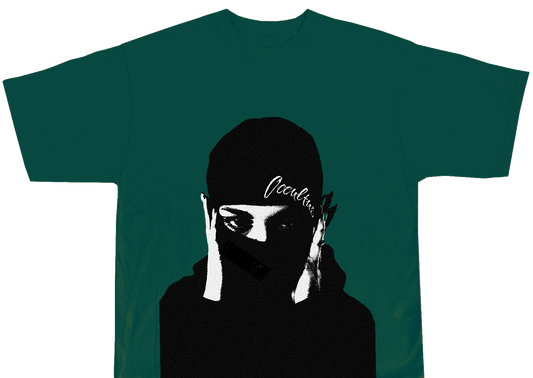 PINE GREEN MASKED NOT MUTED TEE