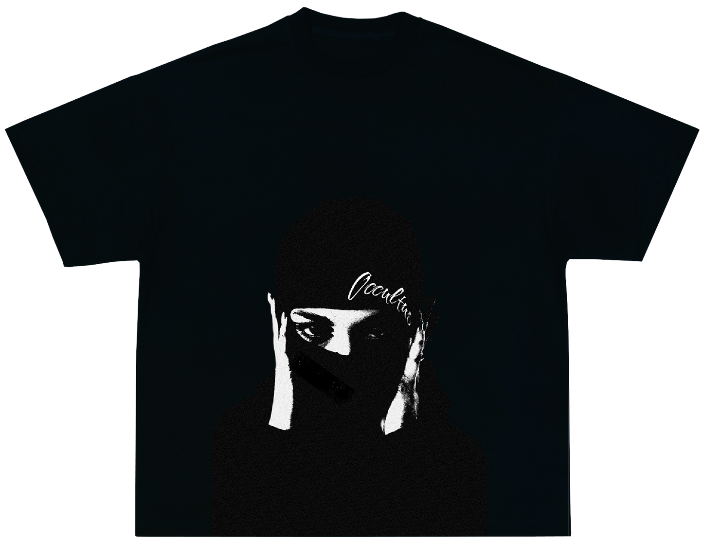 NAVY MASKED NOT MUTED TEE