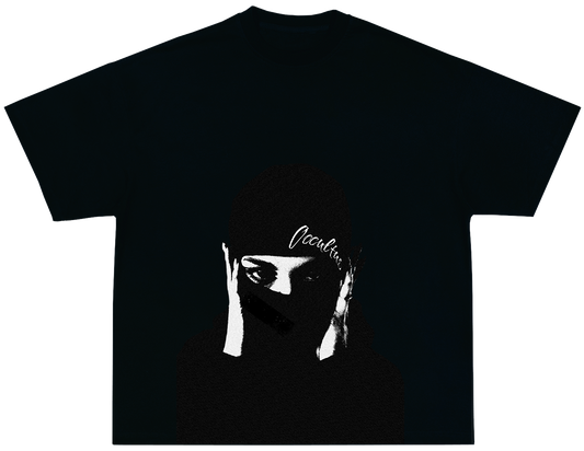 NAVY MASKED NOT MUTED TEE